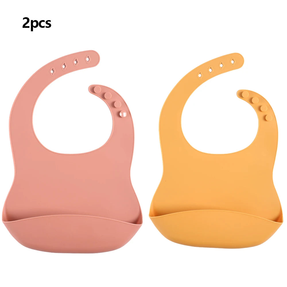 Adjustable Waterproof Silicone Baby Bib