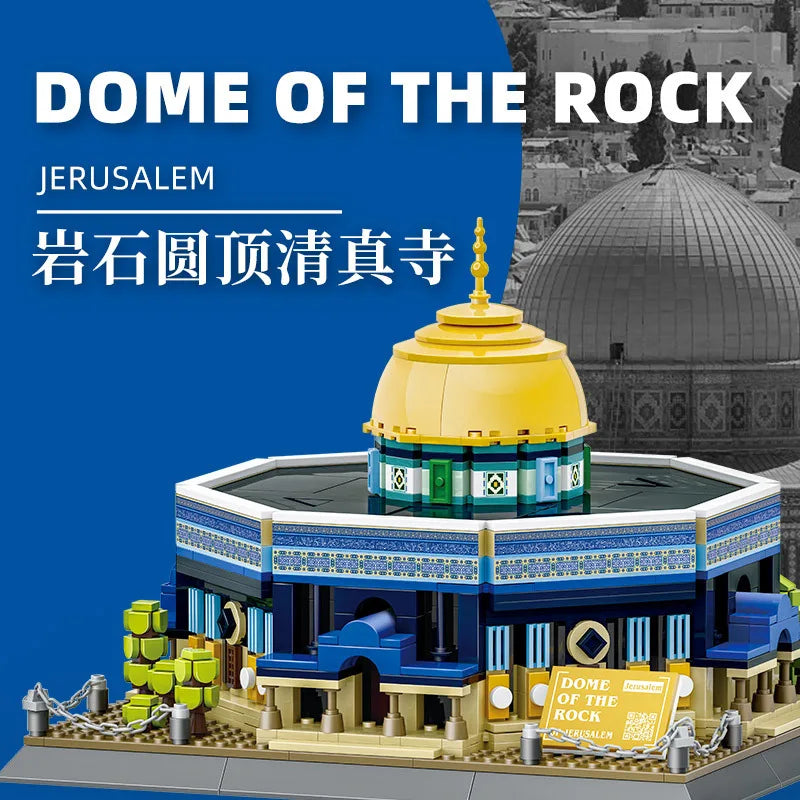 Famous Islamic Mosque Landmarks Building Blocks Set - Unique Decorative Gift