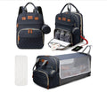 3-in-1 Diaper Bag Backpack with Changing Station & USB Charging