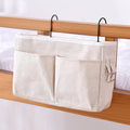 Multi-Pocket Bedside Storage Basket — Bed & Nursery Organizer