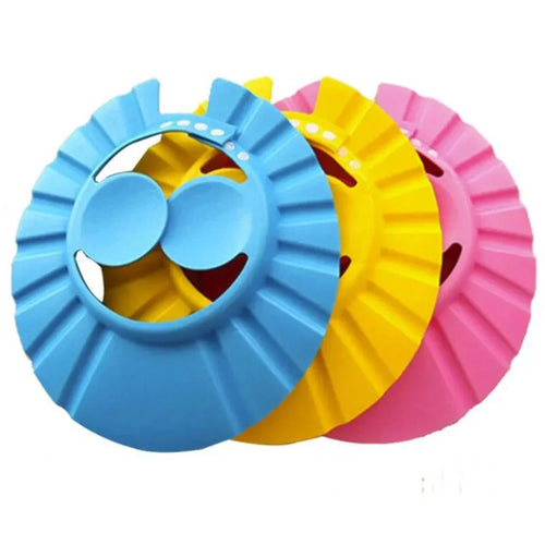 Adjustable Baby Bathing Shampoo Shield Cap