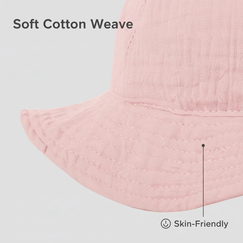 قبعة قطنية لحماية الطفل من الشمس — تصميم مريح لكل الفصول