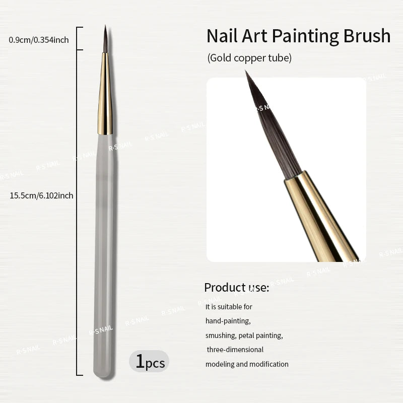 فرشاة رسم أظافر دقيقة لرسومات النيل آرت - أدوات تصميم أظافر احترافية
