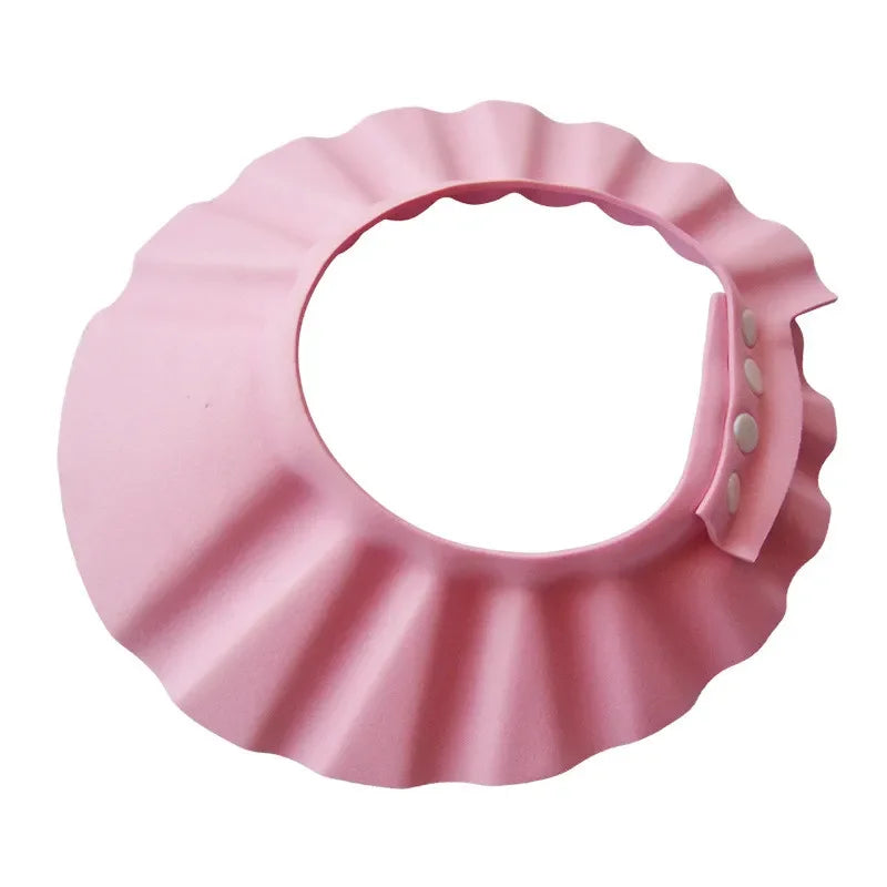 Adjustable Baby Bathing Shampoo Shield Cap