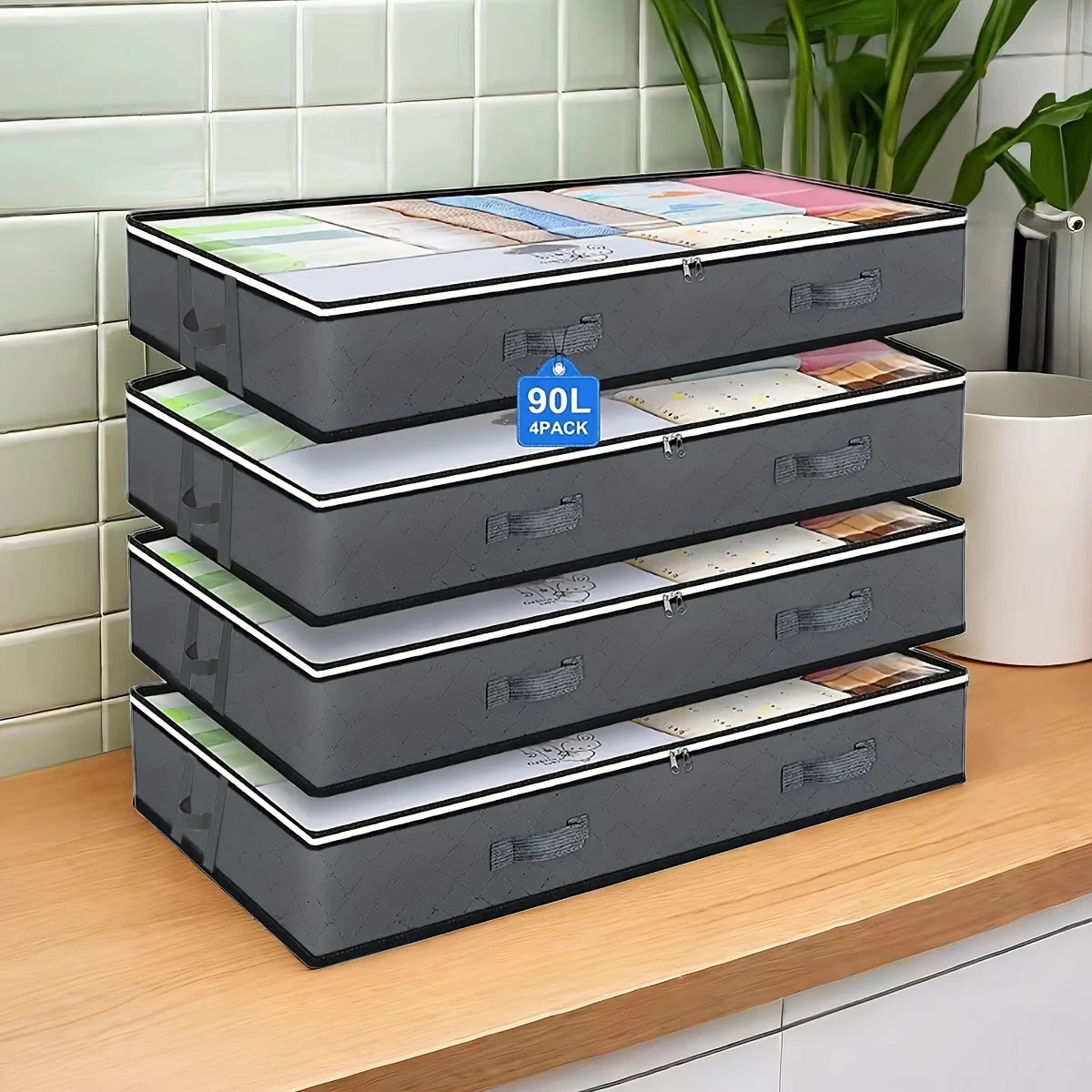 Under-Bed Storage Containers — Dustproof & Space-Saving