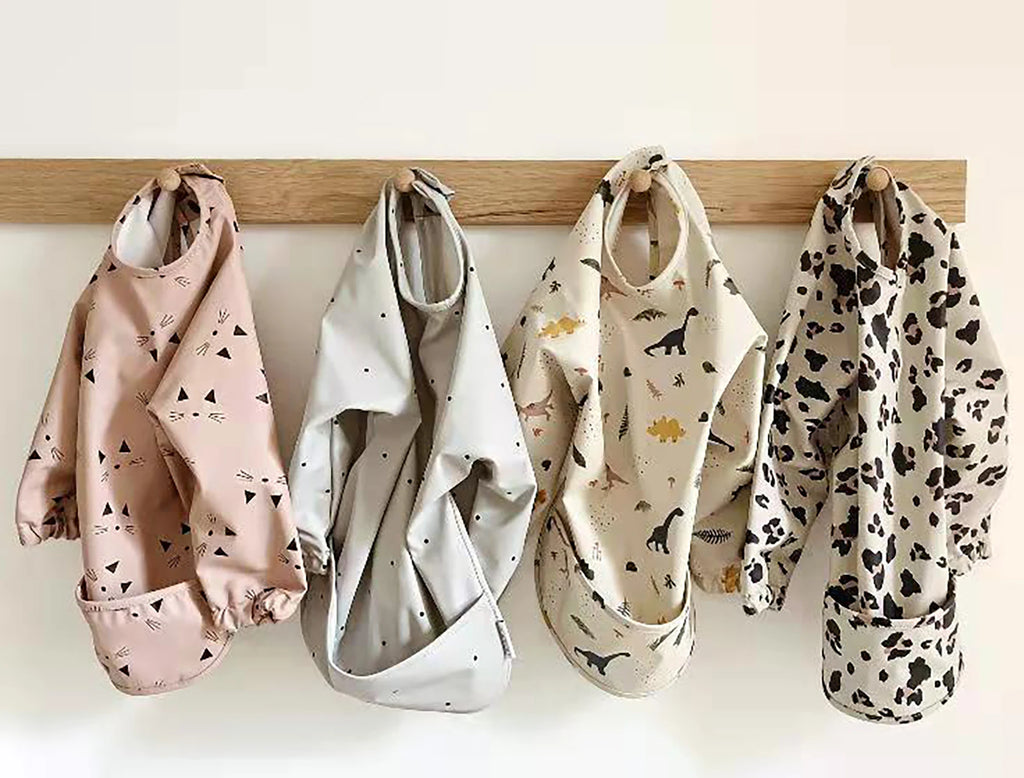 Waterproof Long-Sleeve Baby Feeding Bib