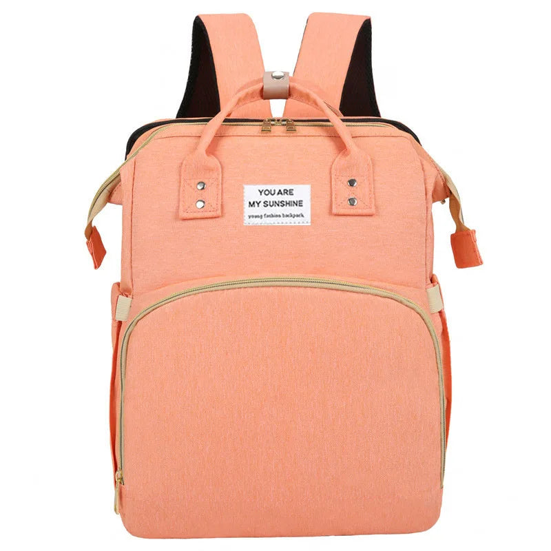 Foldable Diaper Bag Backpack with Changing Station