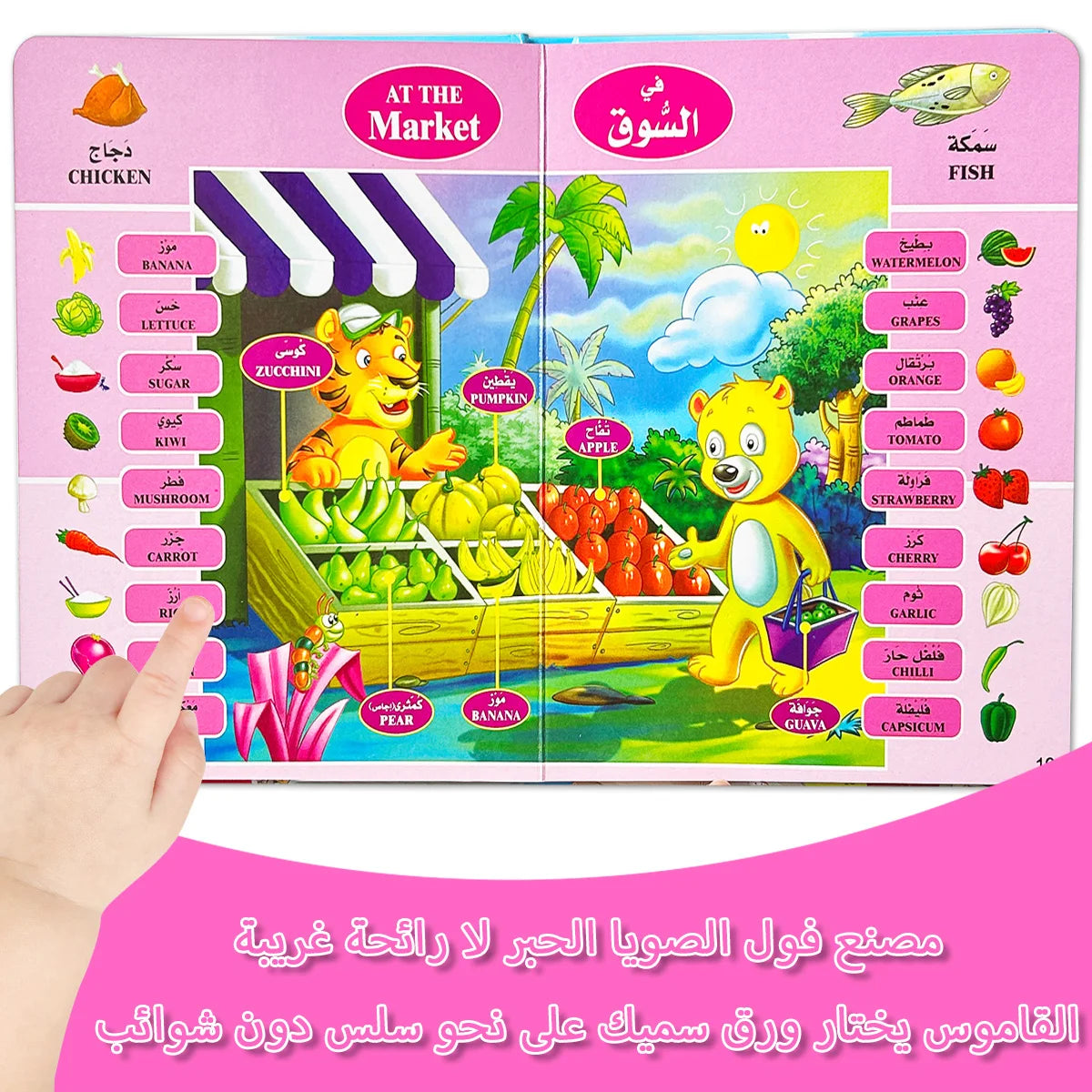 A bilingual picture book for teaching Arabic and English letters