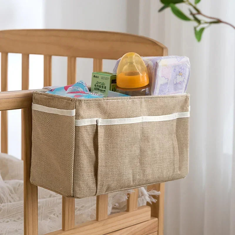 Bedside Hanging Storage Caddy — Waterproof Multi-Pocket Organizer