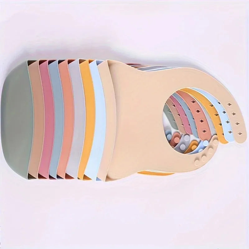 Adjustable Waterproof Silicone Baby Bib