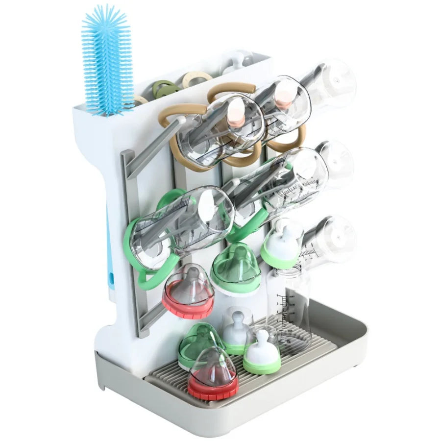 Baby Bottle Drying Rack & Storage Stand