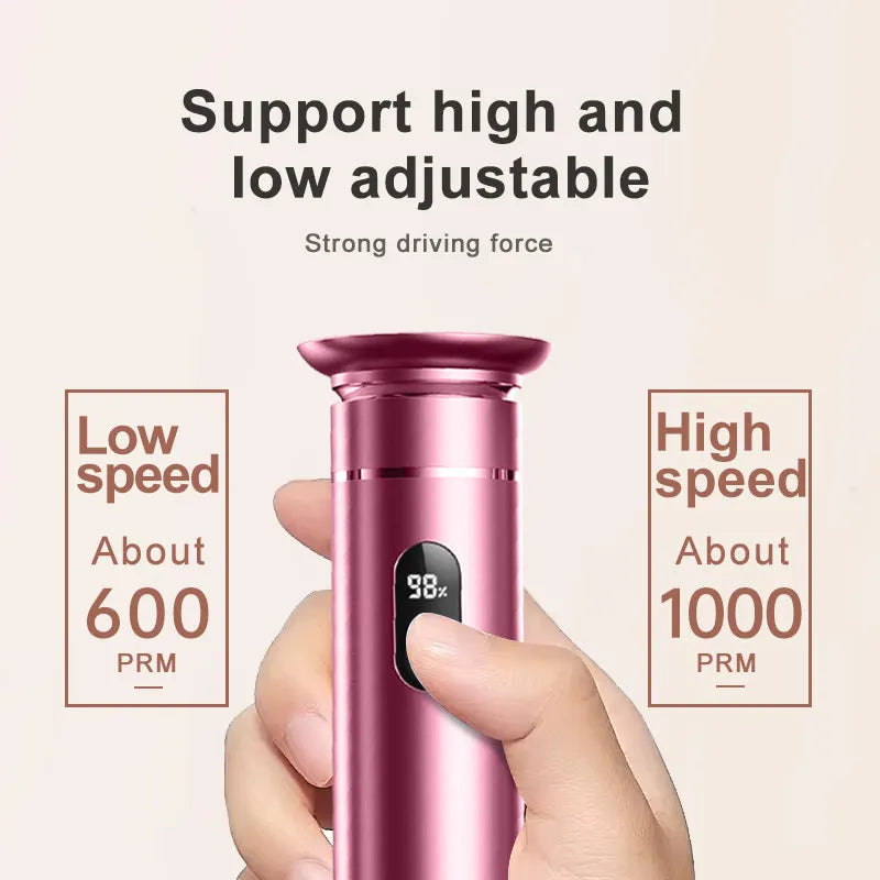 جهاز كهربائي لتقشير الكعب وإزالة الجلد الميت - شحن مزدوج (USB-C/بطارية) من الألومنيوم