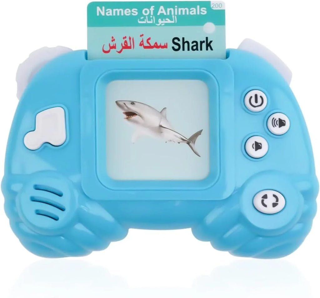 بطاقات ناطقة لتعليم الحروف العربية والإنجليزية للأطفال