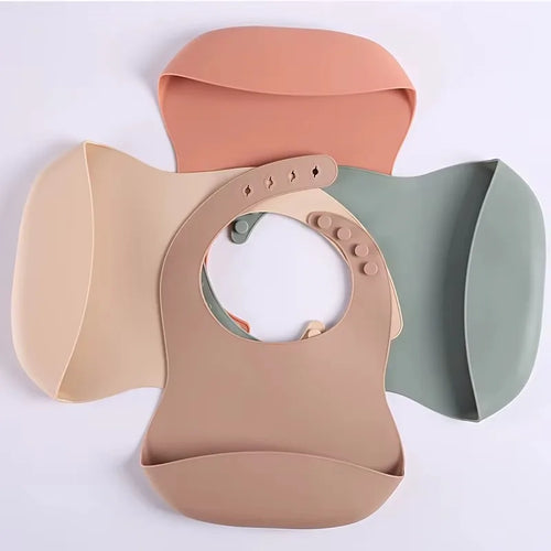 Adjustable Waterproof Silicone Baby Bib