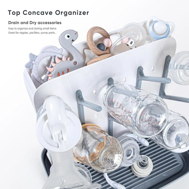Baby Bottle Drying Rack & Storage Stand