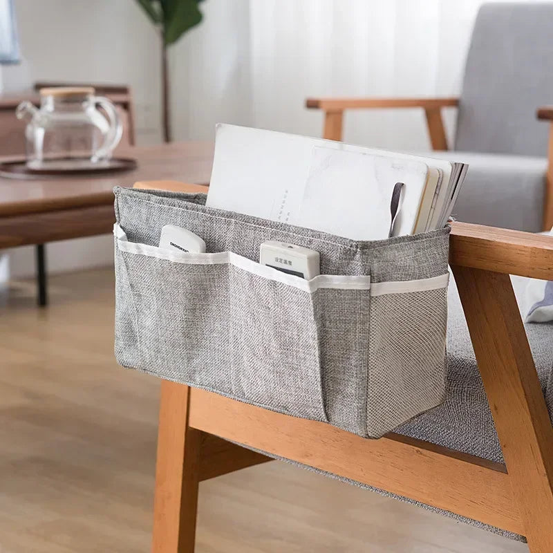 Bedside Hanging Storage Caddy — Waterproof Multi-Pocket Organizer