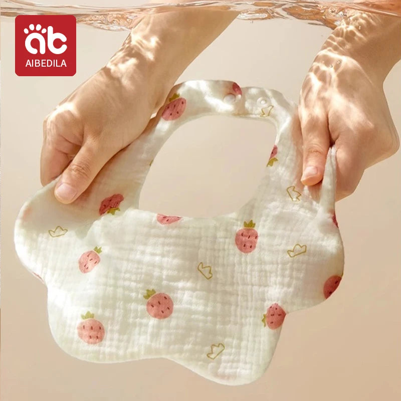 Soft Cotton Baby Bandana Bibs — Burp Cloth Set