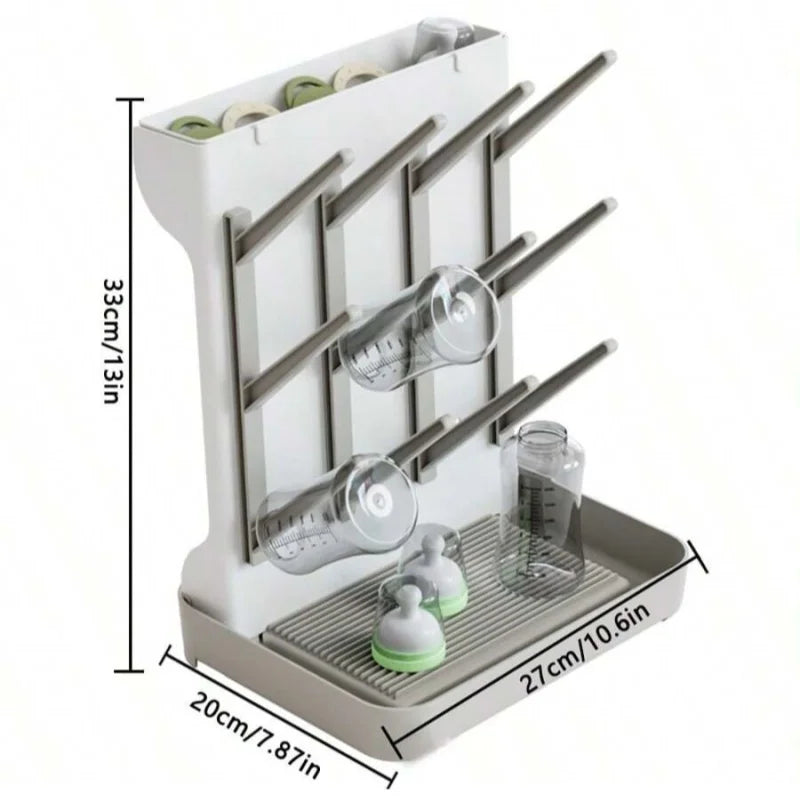 Baby Bottle Drying Rack & Storage Stand