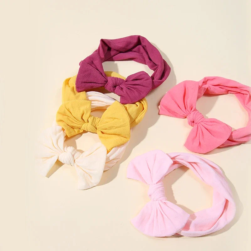 Baby Girl Bow Headband Set — Soft and Comfortable Look
