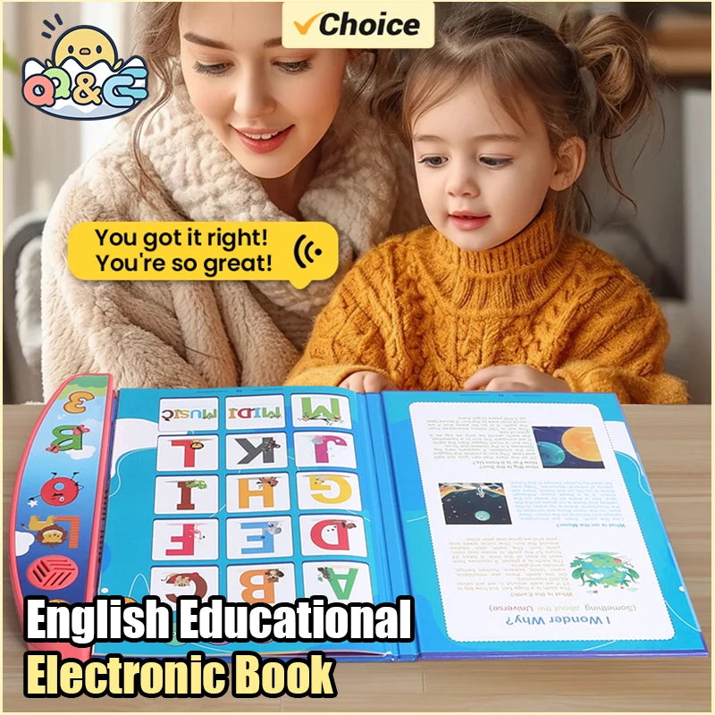 كتاب إلكتروني ناطق باللغة الإنجليزية لتعليم القراءة والقصص للأطفال