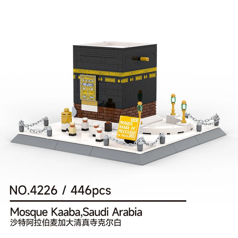 Famous Islamic Mosque Landmarks Building Blocks Set - Unique Decorative Gift