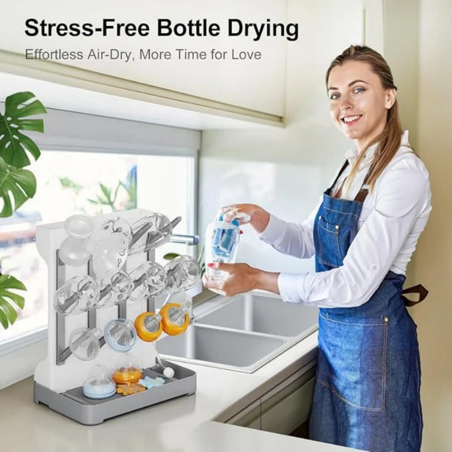 Baby Bottle Drying Rack & Storage Stand