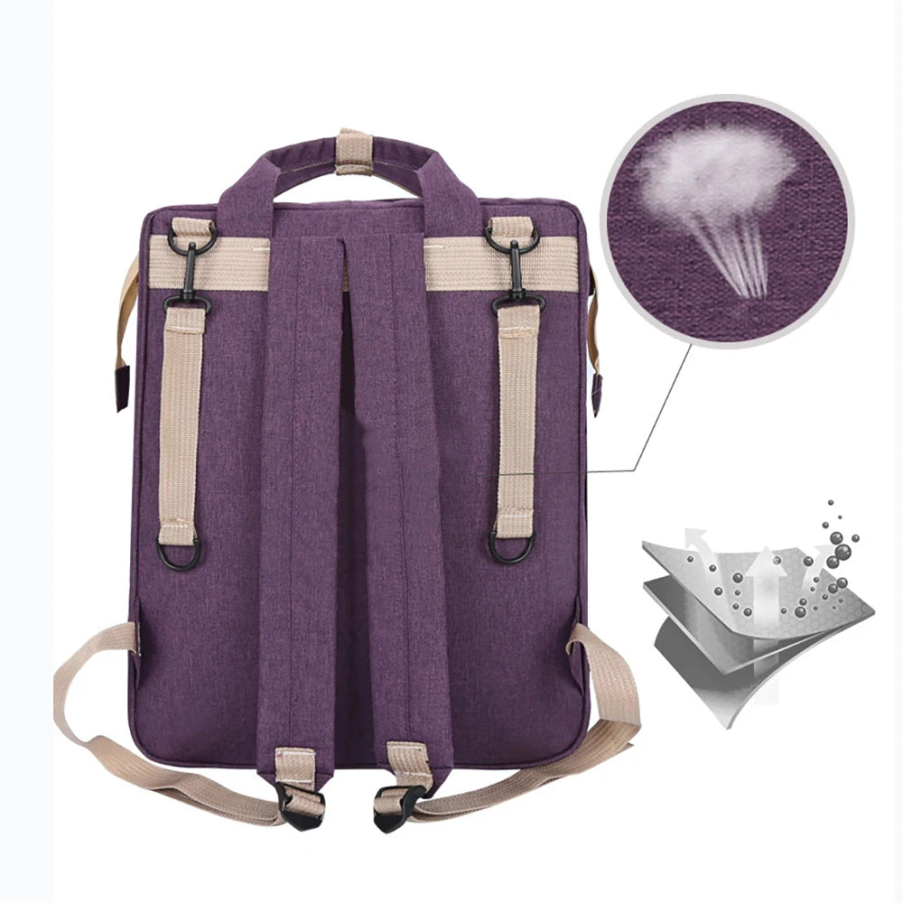 Foldable Diaper Bag Backpack with Changing Station