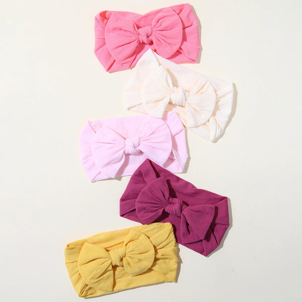 Baby Girl Bow Headband Set — Soft and Comfortable Look