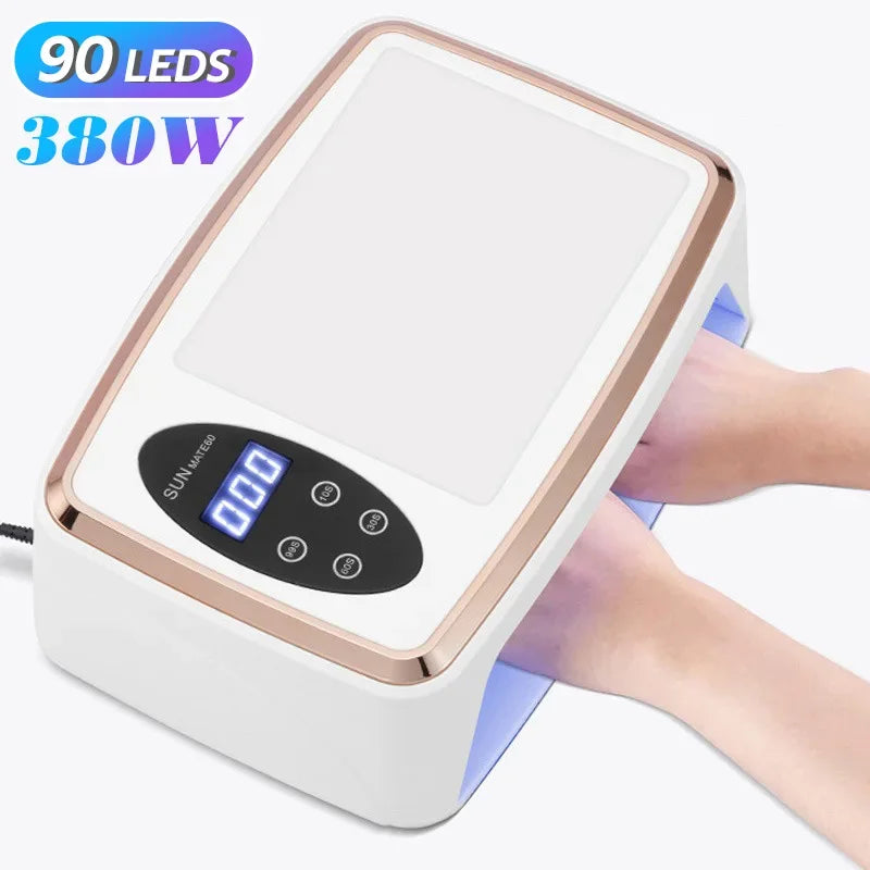 مصباح تجفيف أظافر UV LED بقوة 480 واط و108 لمبة - بوضع تبييض ومساحة كبيرة