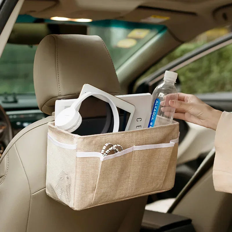 Bedside Hanging Storage Caddy — Waterproof Multi-Pocket Organizer