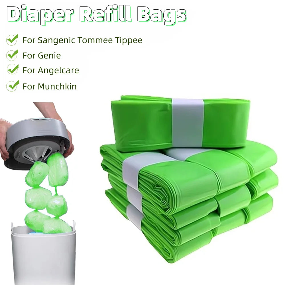 Scented Nappy Disposal Refill Bags — 7-Layer Odour Control