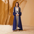 Sequined Puff Sleeve Abaya Dress
